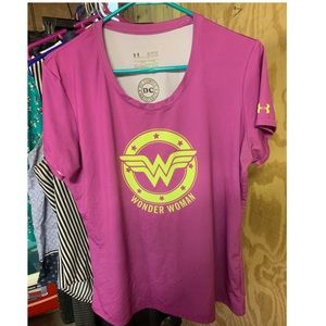 Under Armour Wonder Woman Fitted Heat Gear Tee